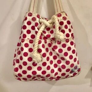 Aerie Red and Cream Polka Dot Shoulder Bag